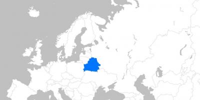 Mapa Bjelorusiji evropi