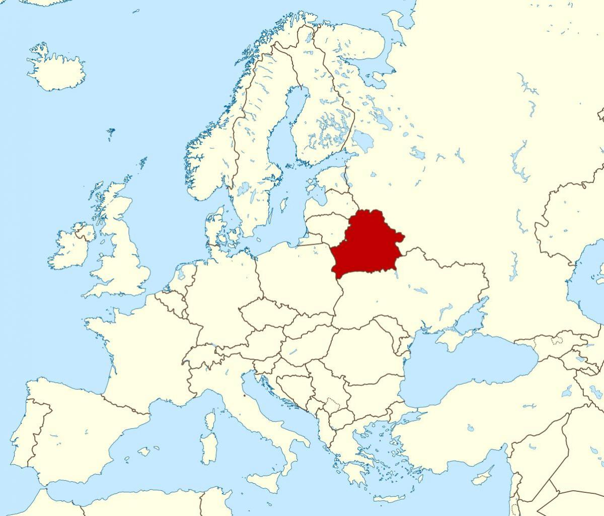 Bjelorusiji lokaciju na svijetu mapu